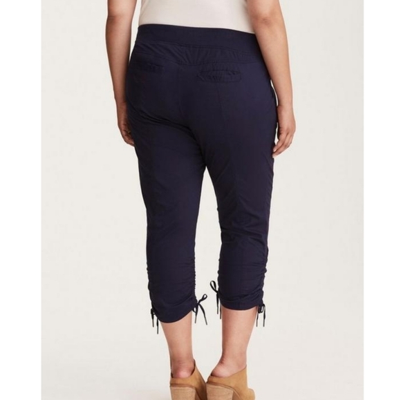Torrid Women's Navy Stretch Cropped Poplin Pant - Size 2X - Picture 14 of 14